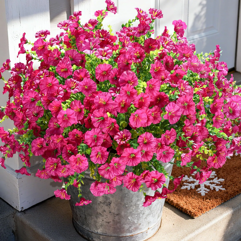 UV Resistant Artificial Petunias Flowers(Without a basket)
