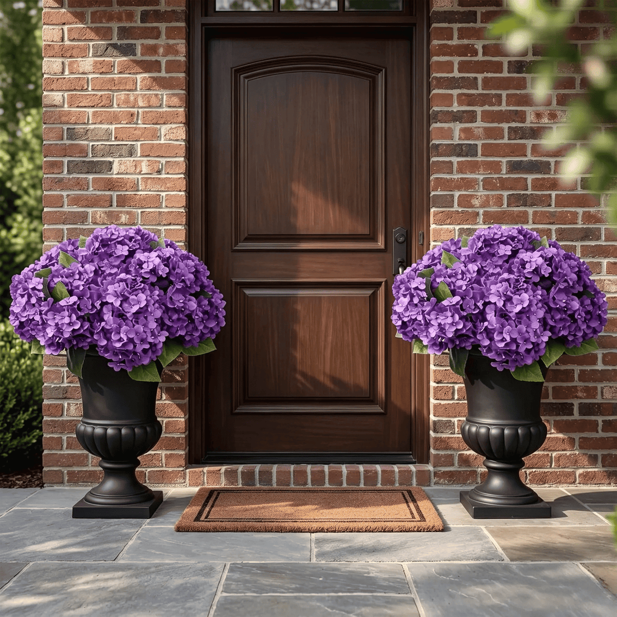 💥Artificial Outdoor Hydrangea Flowers - UV resistant, Waterproof, Windproof💐
