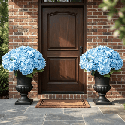 💥Artificial Outdoor Hydrangea Flowers - UV resistant, Waterproof, Windproof💐