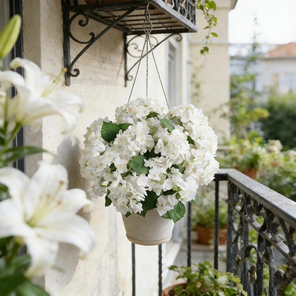 💥Artificial Outdoor Hydrangea Flowers - UV resistant, Waterproof, Windproof💐