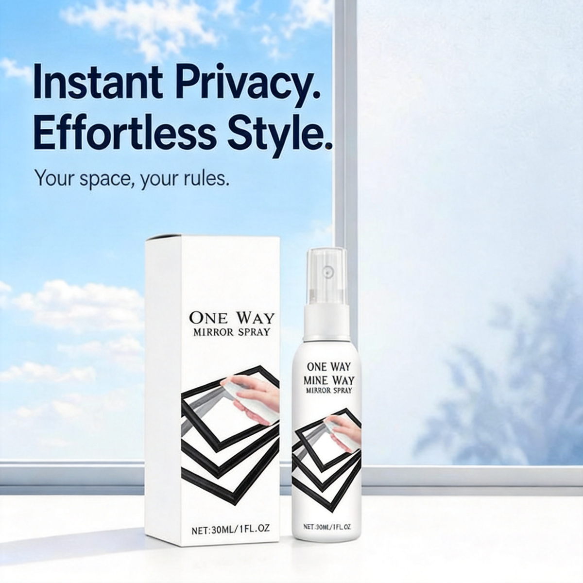 🪟 Half-Price Offer on Reflective Window Spray | One-Way Mirror Effect for Home & Car