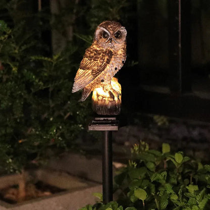 🔥Christmas Big Sale 50% OFF🔥Waterproof Solar Owl Light – LED Pathway Light for Lawn, Garden Decor & Can Scare Away Birds