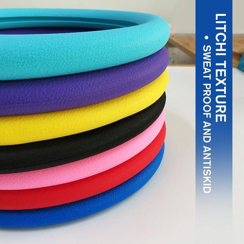 Tired of sticky, worn steering wheels? This silicone cover adds a soft, textured grip, protects your wheel, and installs without tools — in seconds.