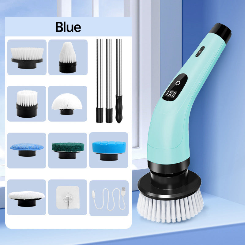 🔥CHRISTMAS HOT SALE -50% OFF!!⚡🧽9-in-1 Electric Cleaning Brush🏠Multi-Purpose for Home