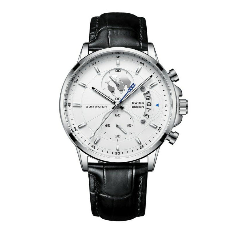 ⏳Time-Limited Special⏰Men's watch with globe motif in maritime style