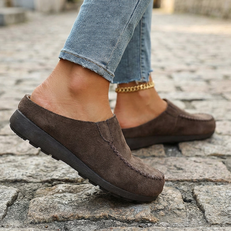 👡✨ Women's Wide Closed-Toe Mule Slippers 🛋️
