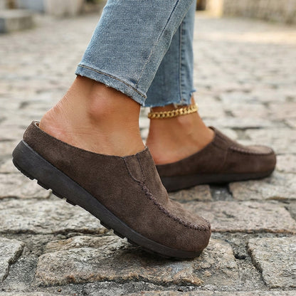 👡✨ Women's Wide Closed-Toe Mule Slippers 🛋️