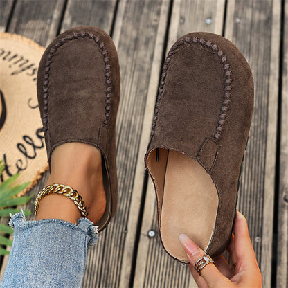 👡✨ Women's Wide Closed-Toe Mule Slippers 🛋️