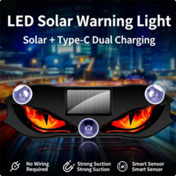 🚗🔆Solar-Powered LED Car Warning Light – 50% OFF! Solar-powered, weatherproof, automatic activation at dark – for more safety on the roadside.🔥🛡️