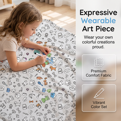 💗LAST DAY SALE 56% OFF🎁 Personalised Colouring Blanket – The Unique DIY Gift They’ll Love