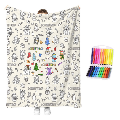 💗LAST DAY SALE 56% OFF🎁 Personalised Colouring Blanket – The Unique DIY Gift They’ll Love