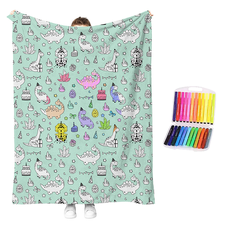 💗LAST DAY SALE 56% OFF🎁 Personalised Colouring Blanket – The Unique DIY Gift They’ll Love