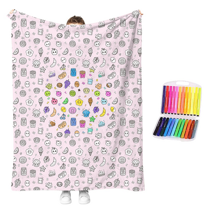 💗LAST DAY SALE 56% OFF🎁 Personalised Colouring Blanket – The Unique DIY Gift They’ll Love