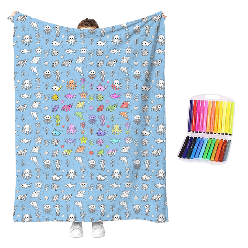 💗LAST DAY SALE 56% OFF🎁 Personalised Colouring Blanket – The Unique DIY Gift They’ll Love