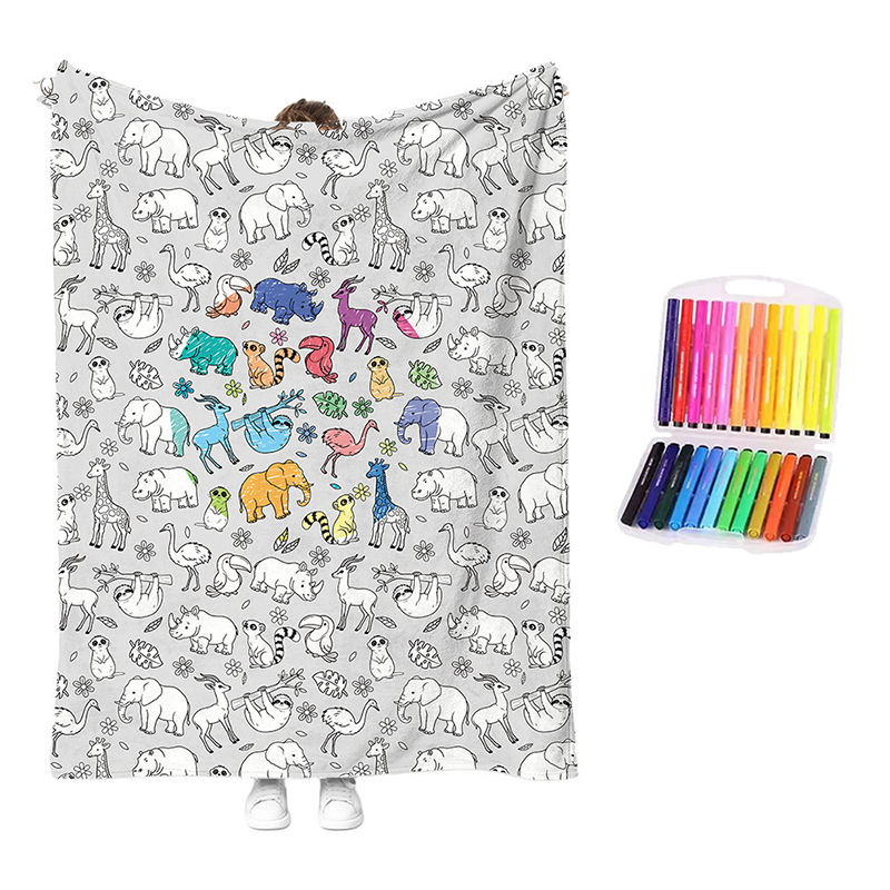 💗LAST DAY SALE 56% OFF🎁 Personalised Colouring Blanket – The Unique DIY Gift They’ll Love