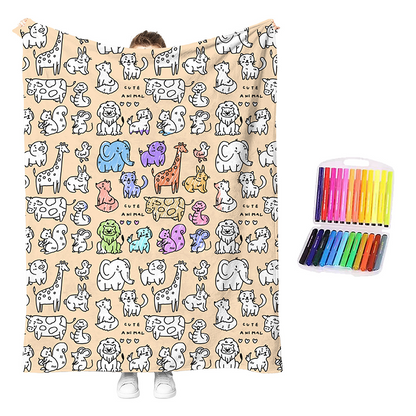 💗LAST DAY SALE 56% OFF🎁 Personalised Colouring Blanket – The Unique DIY Gift They’ll Love