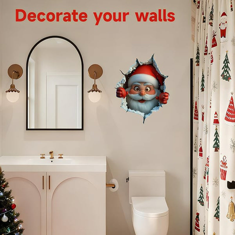 🎅Santa's Surprise 3D Wall Decals
