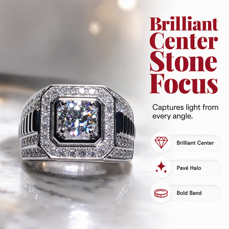 ⏳Time-Limited Special⏰Elegant Sparkly Square Halo Ring