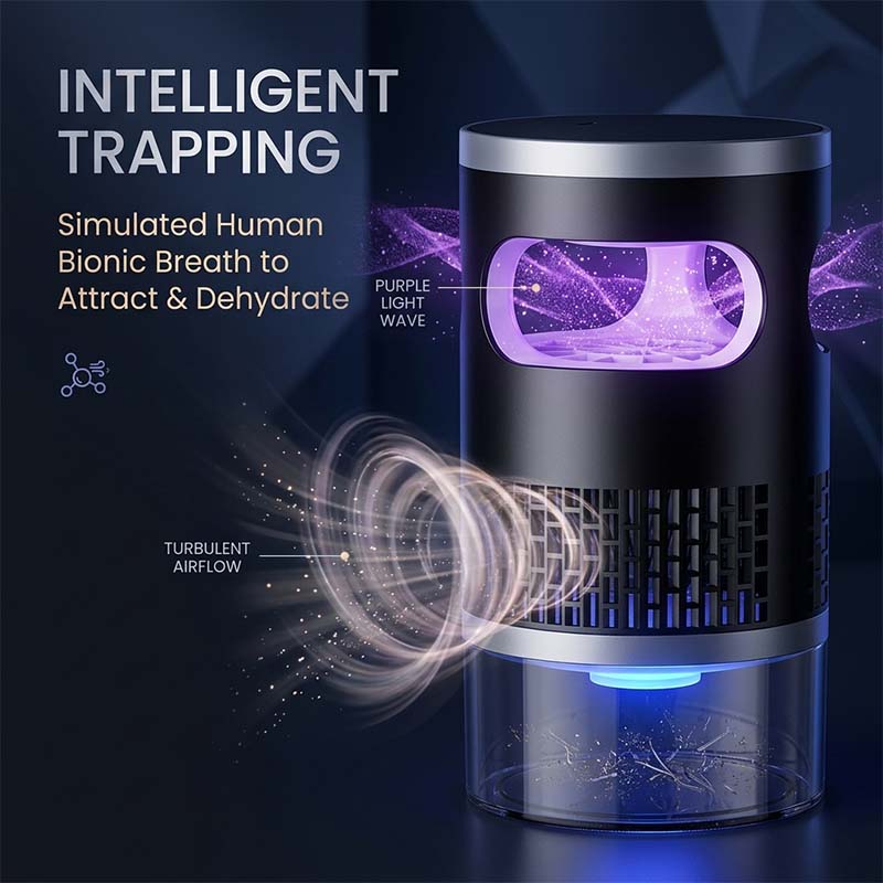 Ultra-Quiet Bionic UV Suction Mosquito Trap