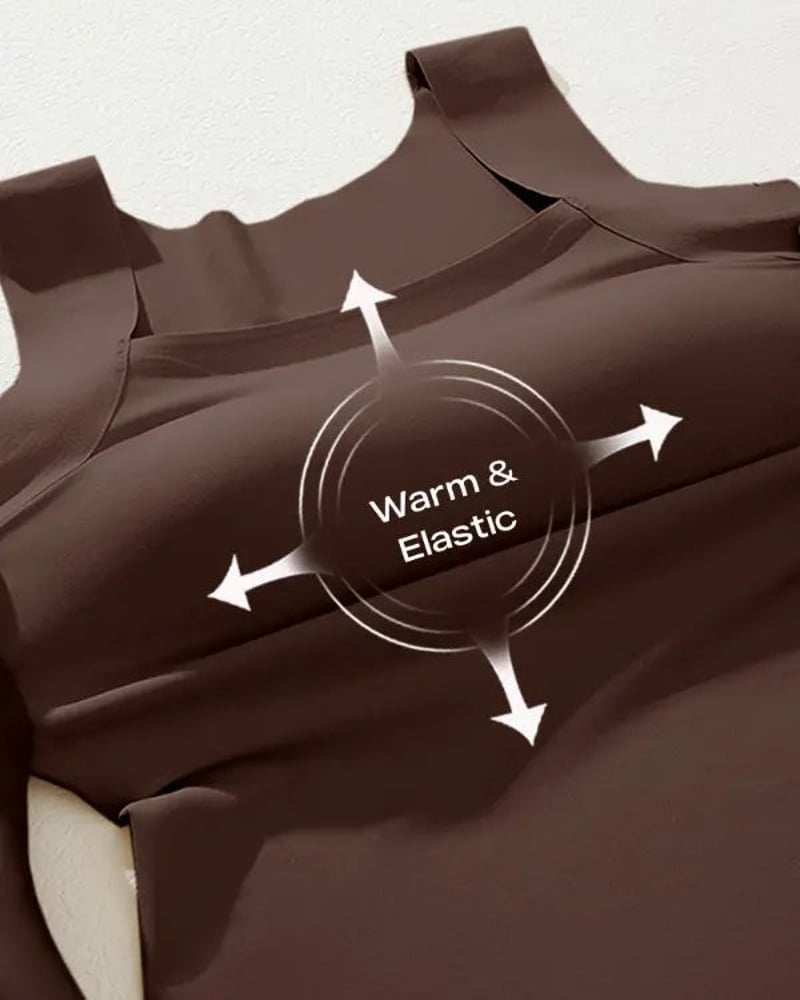 U Neck Shapewear Built-in Bra Tank