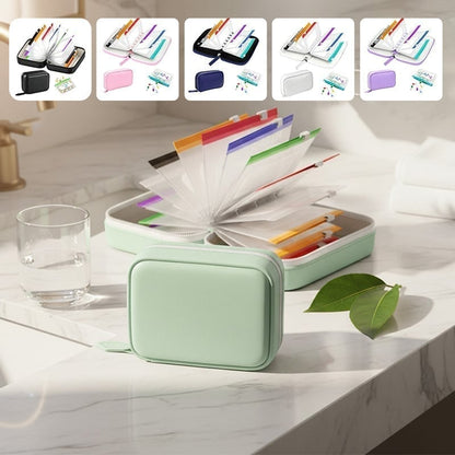 Premium Waterproof PU Travel Pill Organizer Set